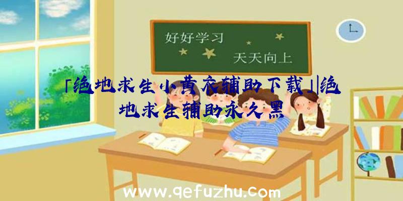 「绝地求生小黄衣辅助下载」|绝地求生辅助永久黑